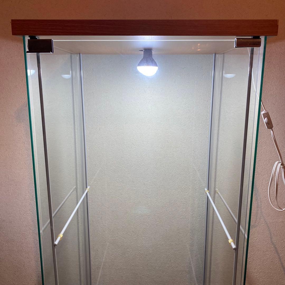 廃盤 IKEA DETOLF デトルフ ガラス扉キャビネット ディスプレイケース