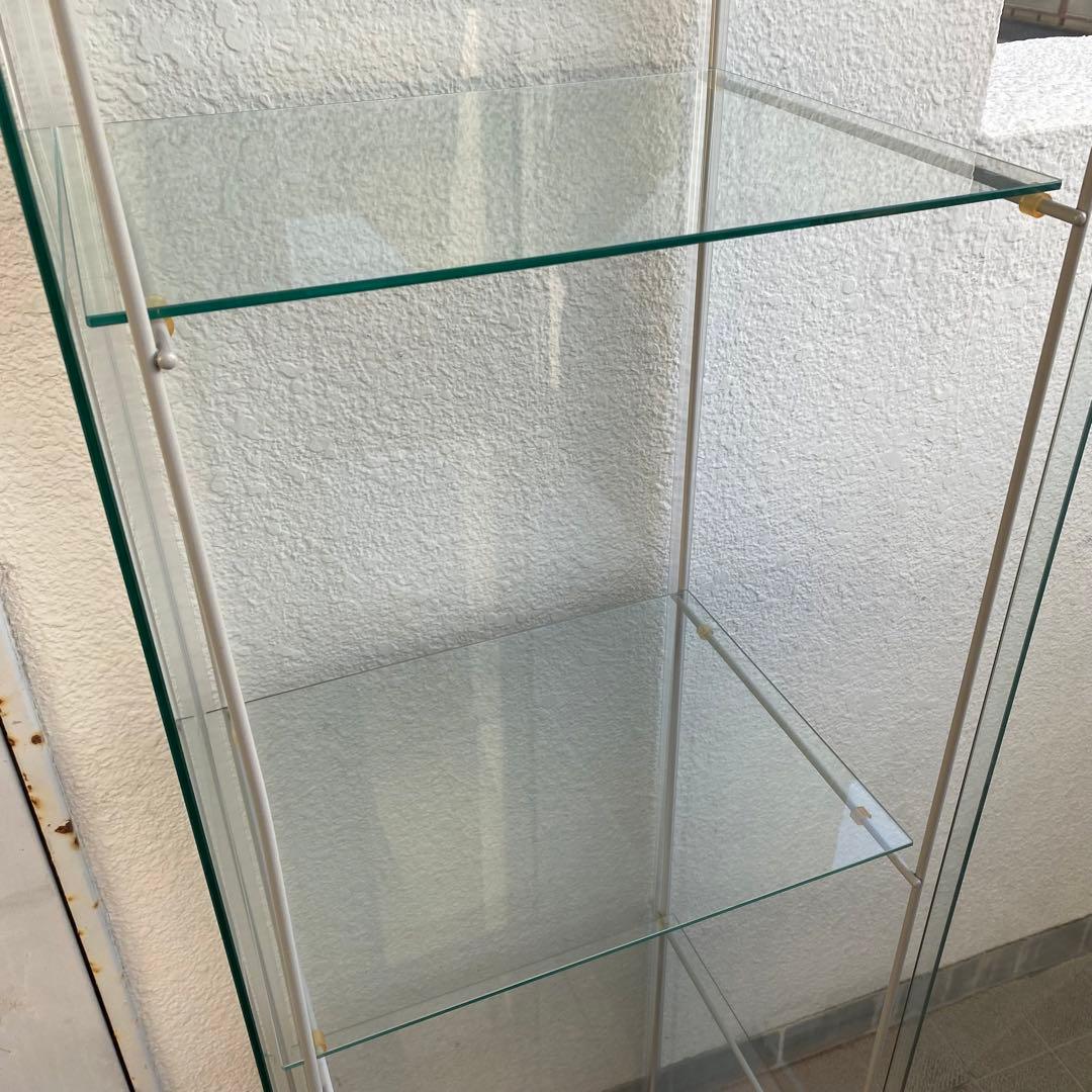 廃盤 IKEA DETOLF デトルフ ガラス扉キャビネット ディスプレイケース
