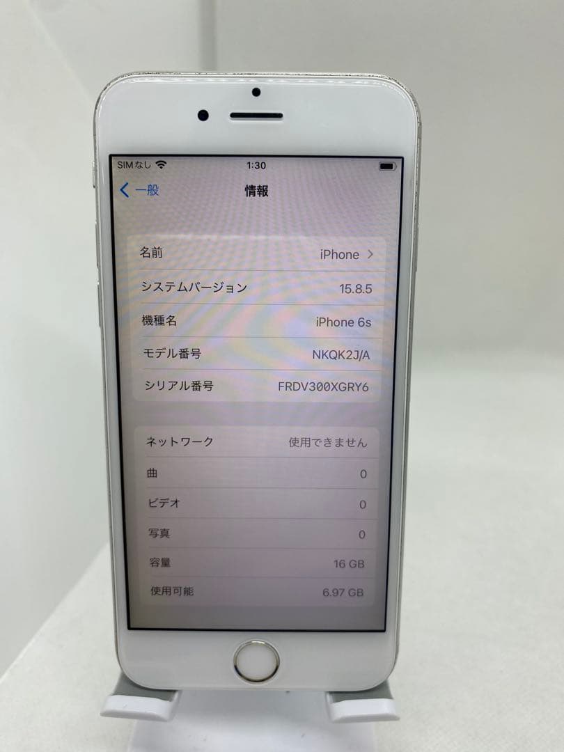 iPhone 6s 16GB SIMフリー バッテリー87% 80635