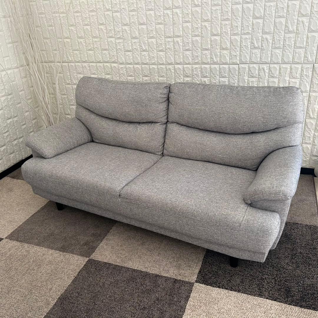 東京23区配送無料✨設置まで❗️ニトリ　3人掛けソファ　ファブリック　グレー系