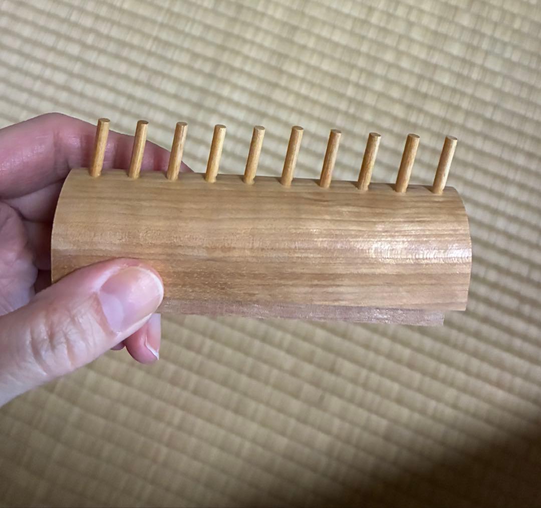 組紐用組台　高台　雅流　ヘラ、竹定規付き　 2種類のピン2箱