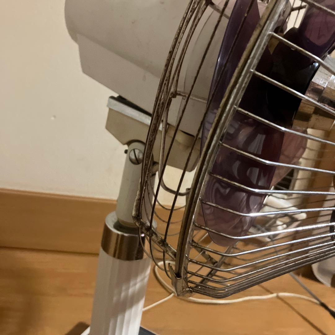【昭和レトロ】希少カラー紫パープル　東芝扇風機 handypack SF-30M