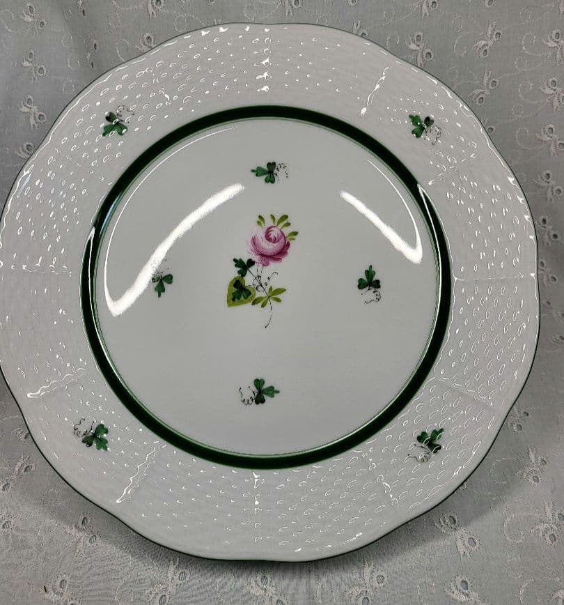 未使用近✨ヘレンド ウィーンの薔薇 プレート 中皿 ピンク ローズ 23cm①