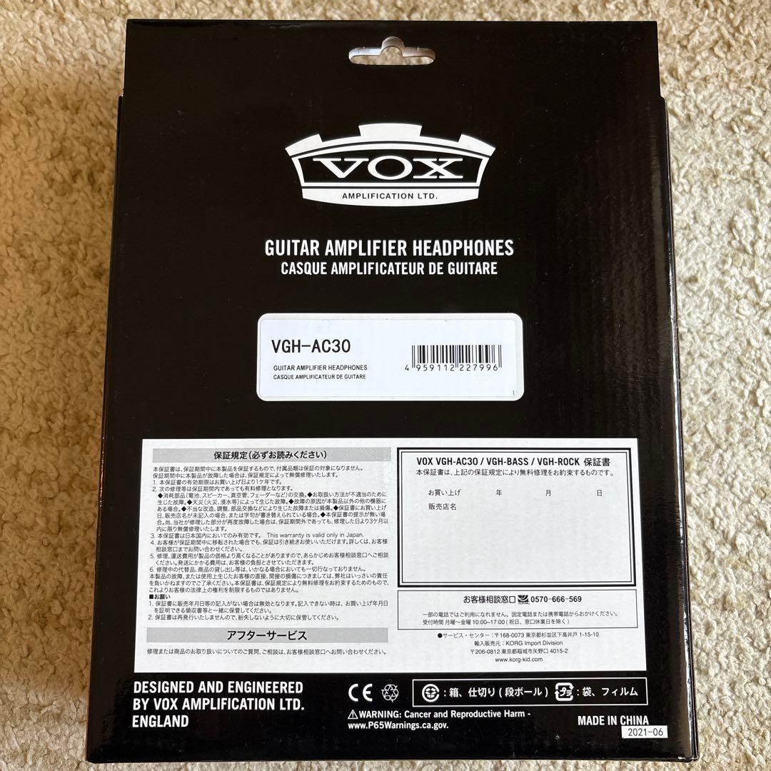VOX 有線ヘッドホン