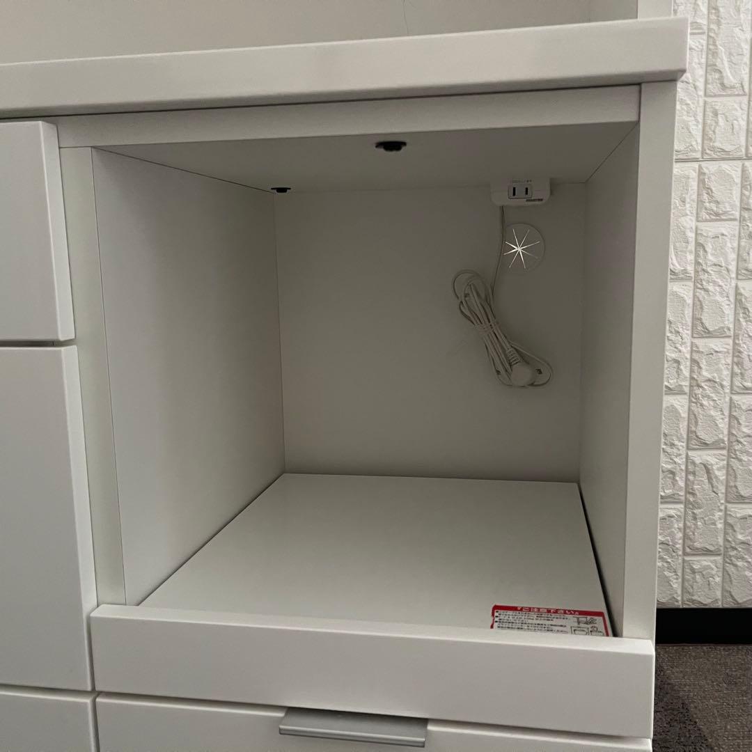 東京23区配送無料✨ニトリ　エトナ　キッチンボード　食器棚　ホワイト　美品