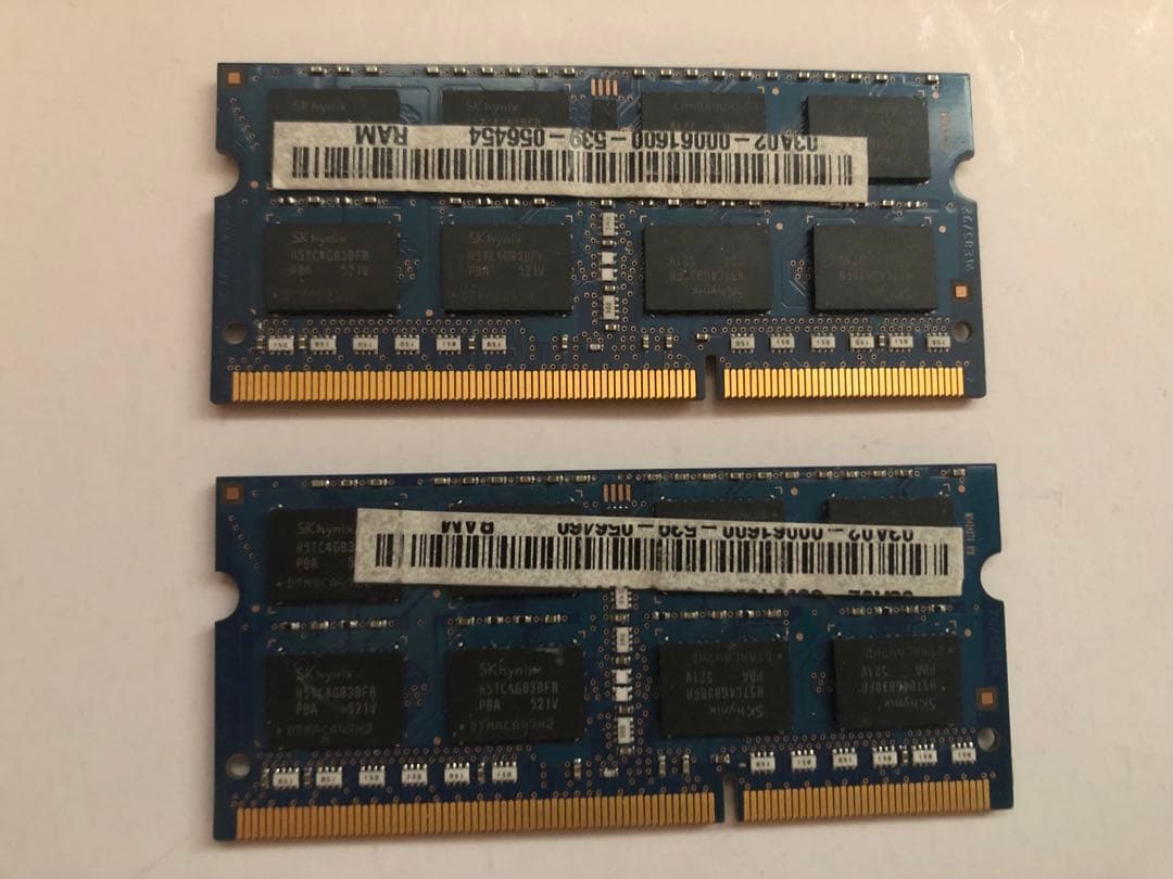 美品SK hynix 16GB(8GBX2枚)DDR3L-1600mhzメモリ