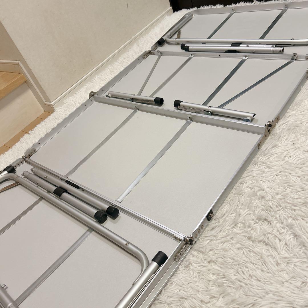 廃盤品　Coleman コールマン スリム四折テーブル　コールマンランタン柄