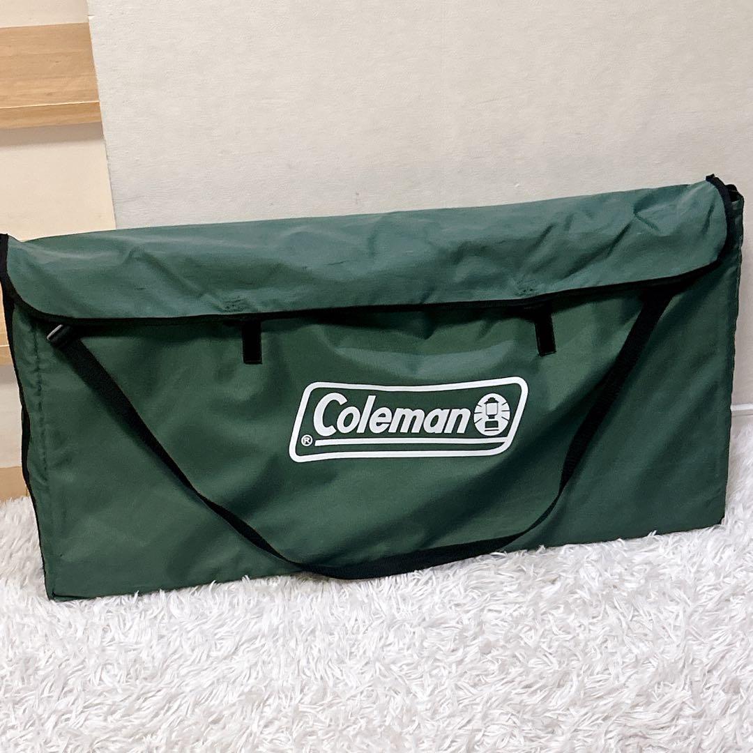 廃盤品　Coleman コールマン スリム四折テーブル　コールマンランタン柄
