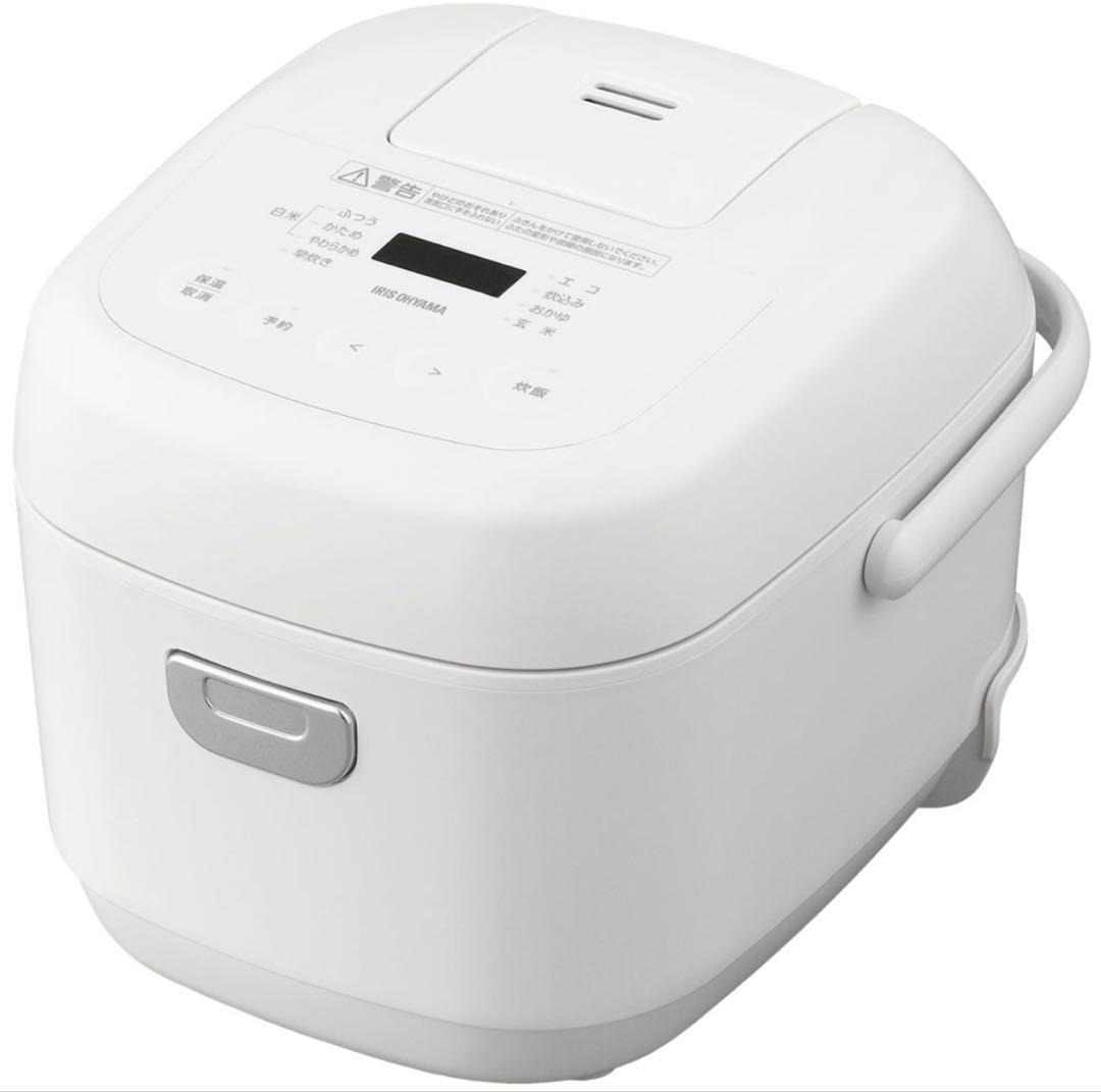 （新品　未使用）IRIS OHYAMA アイリスオーヤマ3合炊飯器 ホワイト