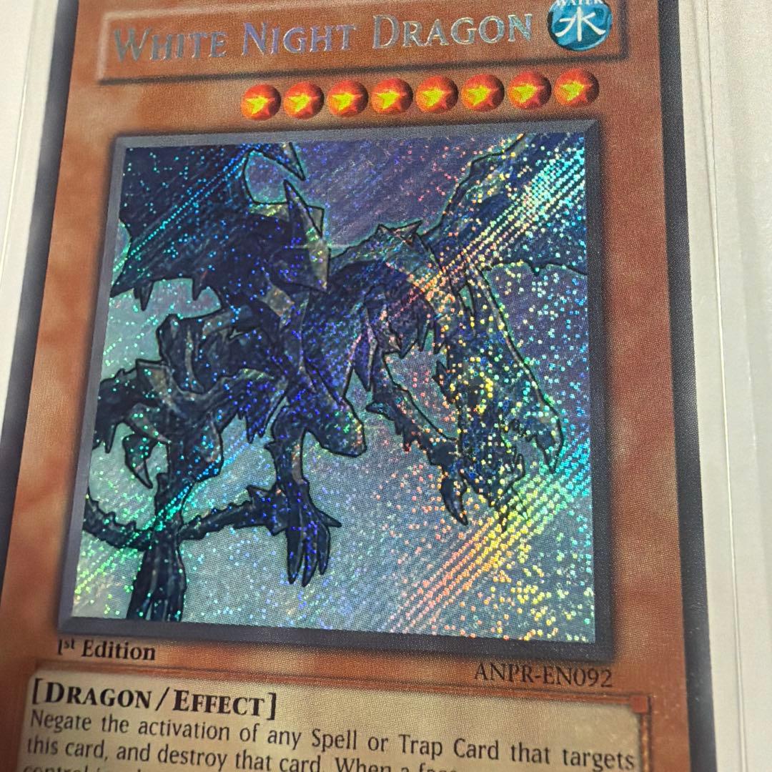 遊戯王 青氷の白夜龍 英語版 シークレットレア 1st ANPR-EN092