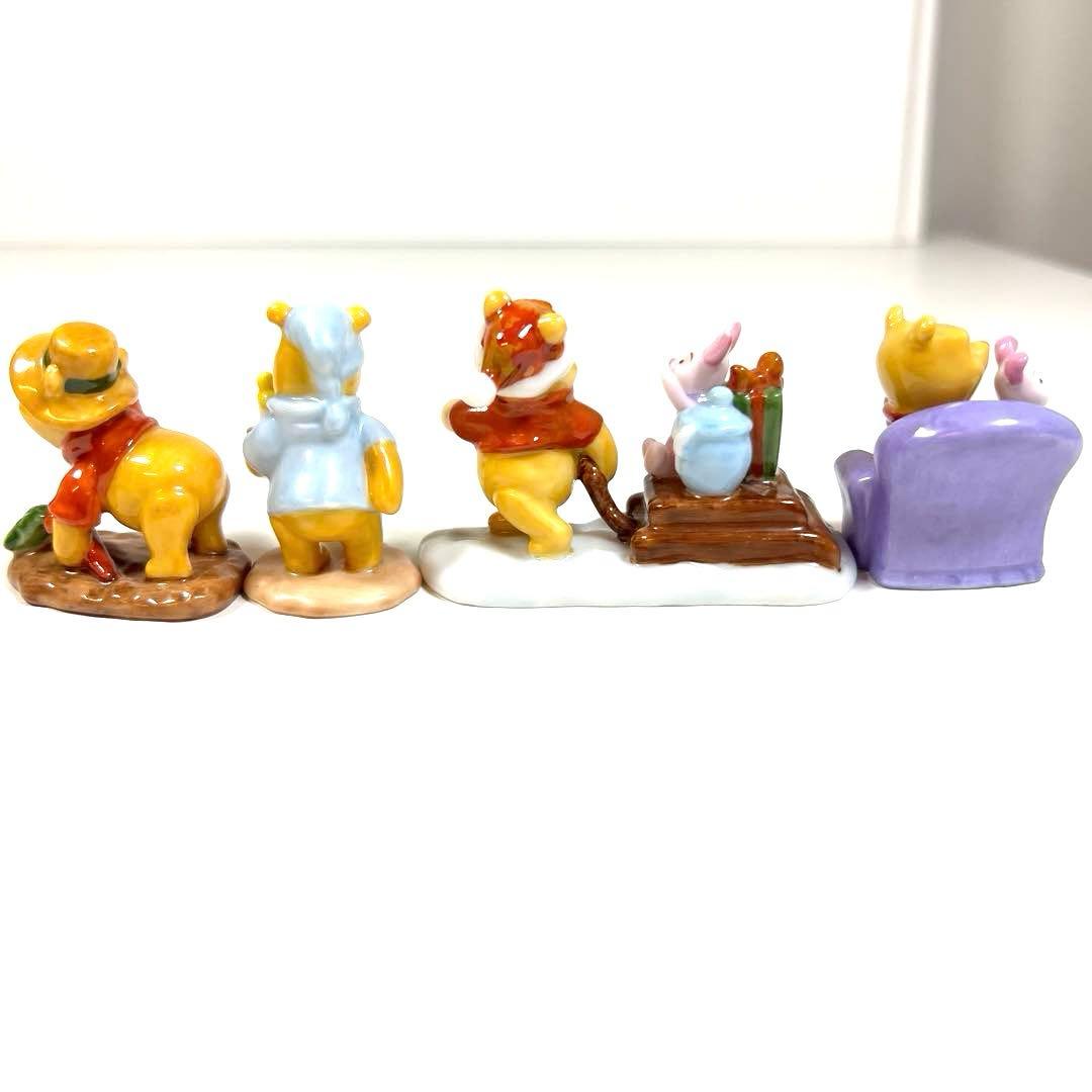 千趣会　ベルメゾン　くまのプーさん 陶器製 置物 ミニチュア フィギュア