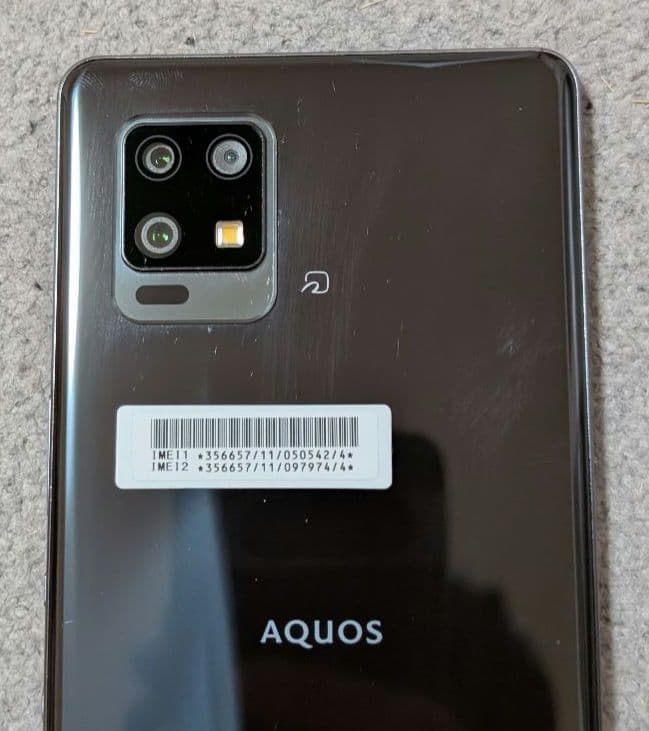 スマートフォン本体 Sharp AQUOS zero6 Black 128GB