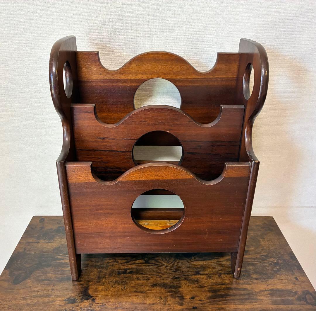 モダン　マガジンラック　北欧スタイル　古道具　小物入れ　ビンテージ雑貨　おしゃれ