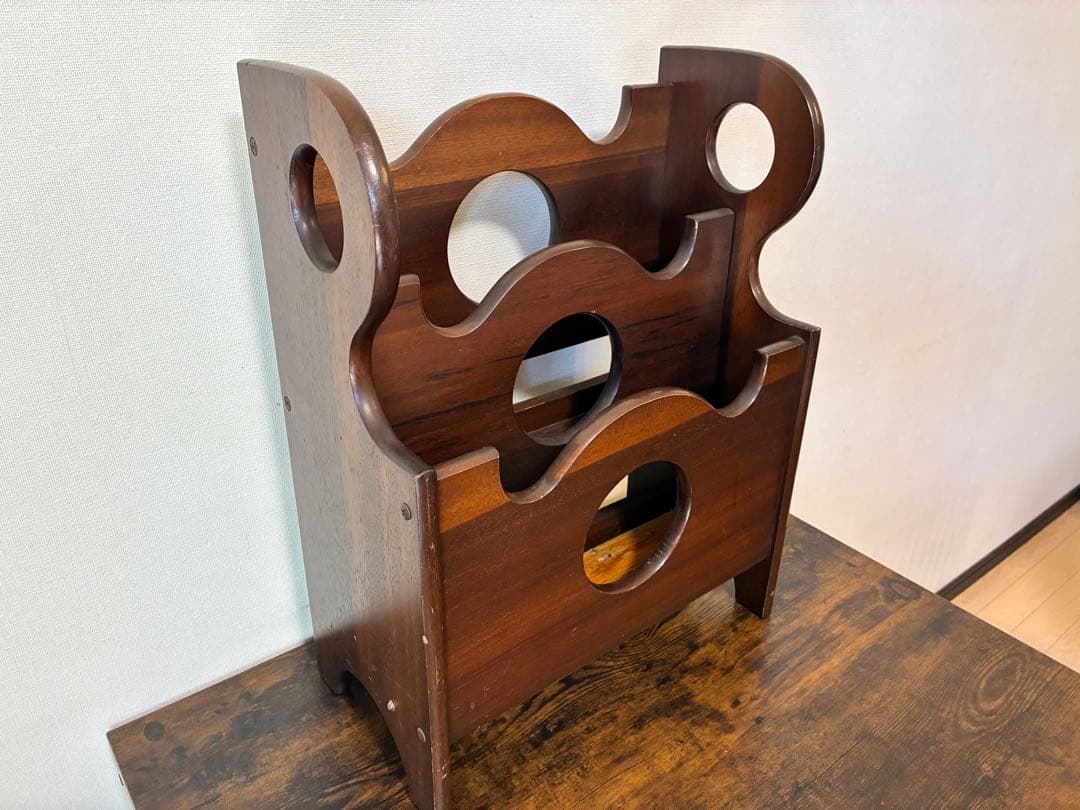 モダン　マガジンラック　北欧スタイル　古道具　小物入れ　ビンテージ雑貨　おしゃれ