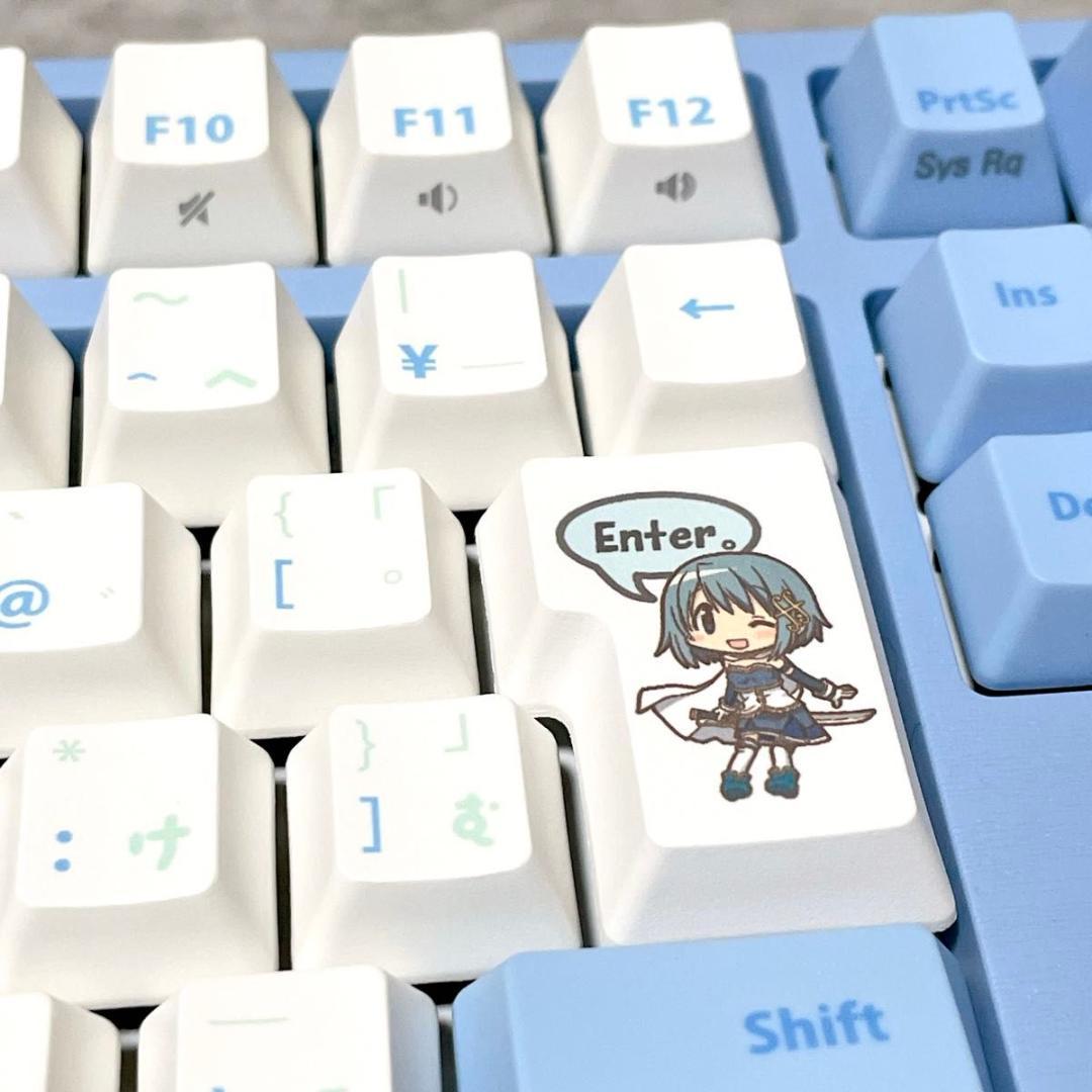 ふもコレ 魔法少女まどか☆マギカ ゲーミングキーボード 美樹さやかモデル 極美品