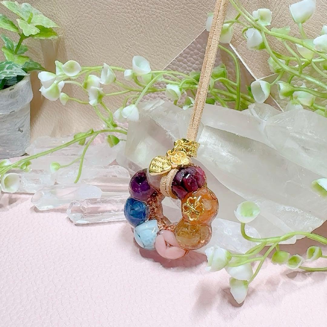 癒しのオルゴナイト❤️ポンデ型8色チャクラカラー(ルビー)♡