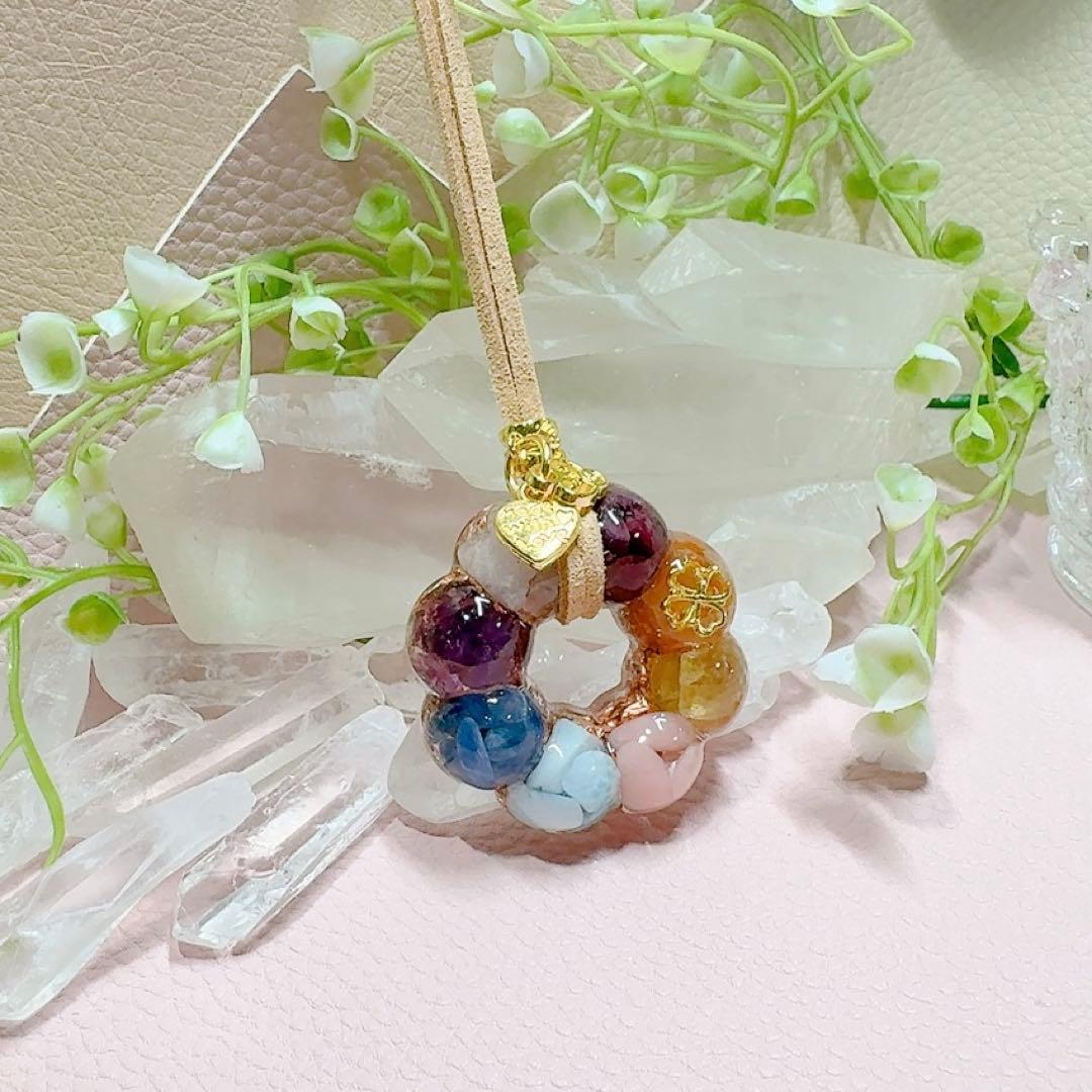 癒しのオルゴナイト❤️ポンデ型8色チャクラカラー(ルビー)♡