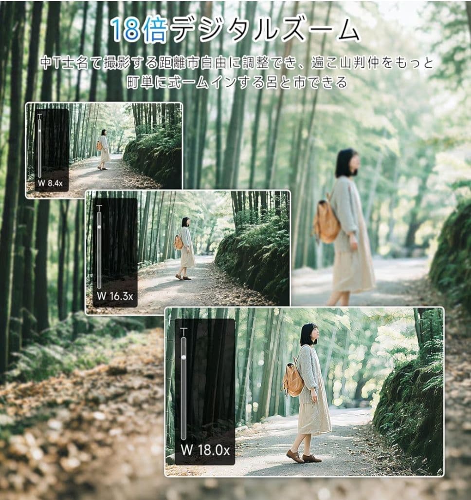 値下げ中！【高画質5K録画】デジタルカメラ 7500万画素 Wi-Fi 軽量