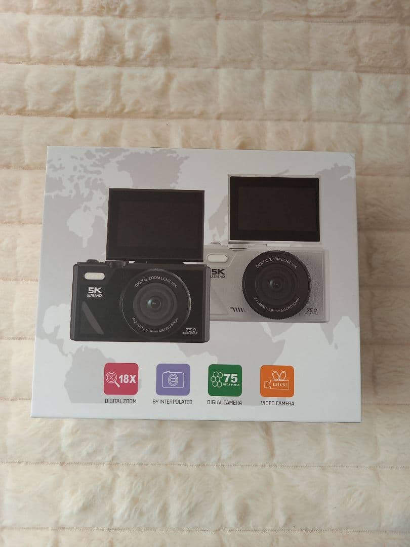 値下げ中！【高画質5K録画】デジタルカメラ 7500万画素 Wi-Fi 軽量