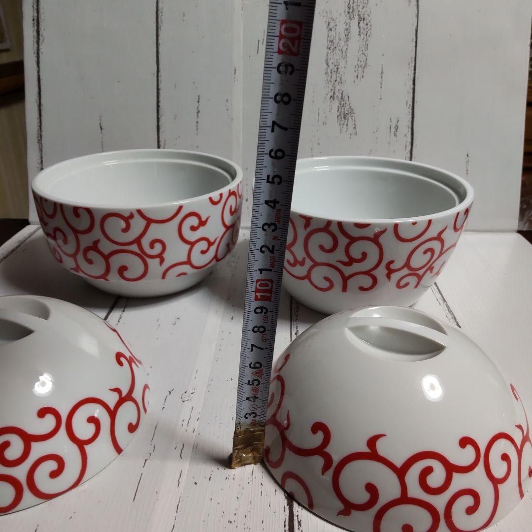 チキンラーメン非売品　唐草　陶器　ラーメン鉢セット