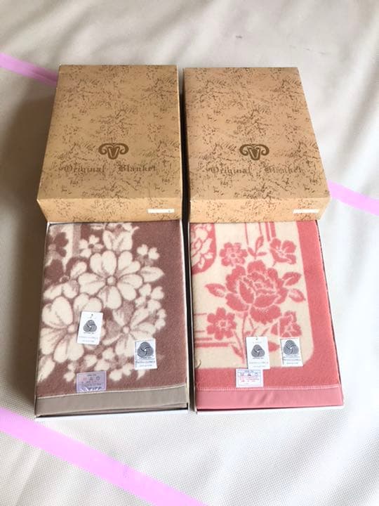 NEW WOOL 100% 毛布　2枚セット