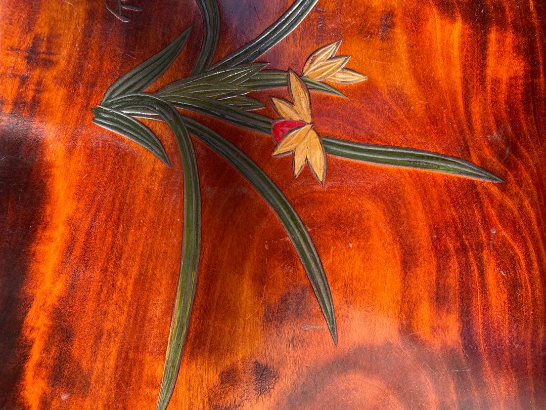 未使用　木製台座　讃岐彫　彫刻　飾り台　床の間