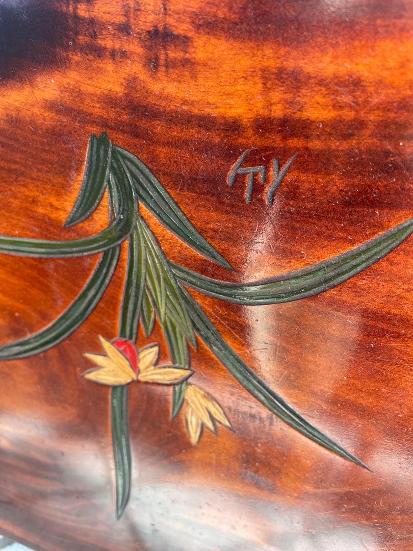 未使用　木製台座　讃岐彫　彫刻　飾り台　床の間