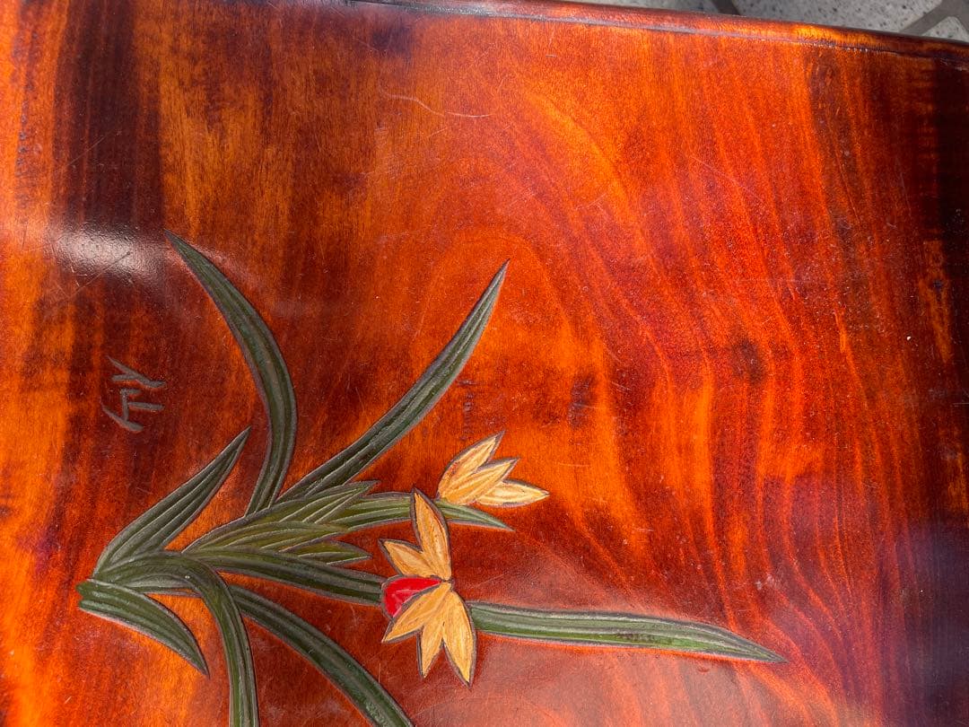 未使用　木製台座　讃岐彫　彫刻　飾り台　床の間