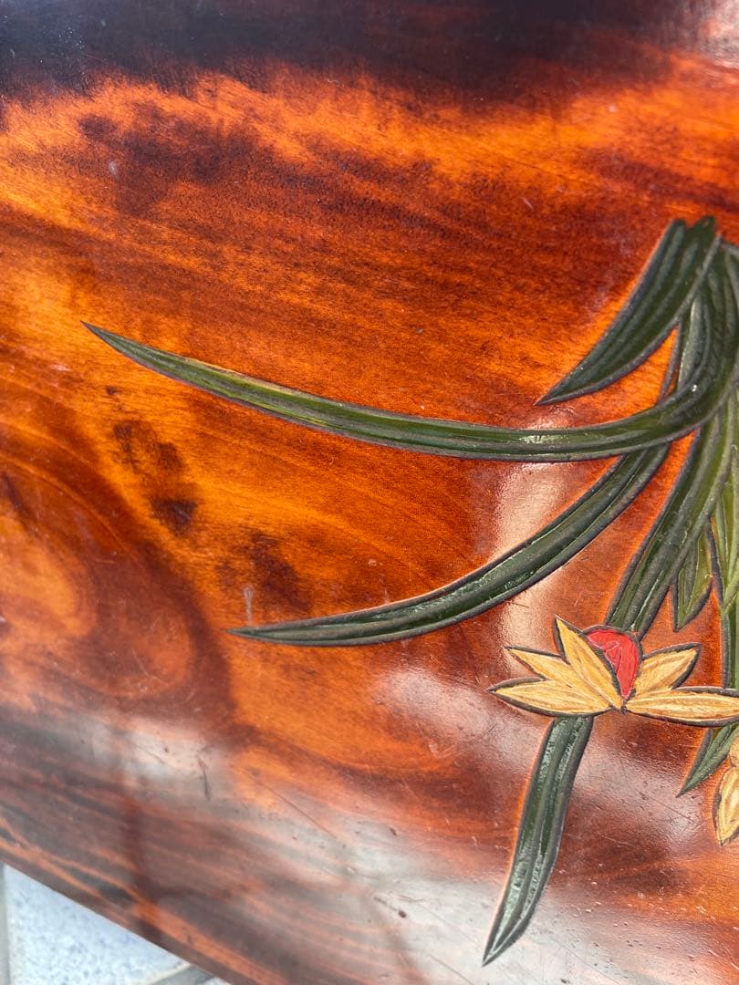 未使用　木製台座　讃岐彫　彫刻　飾り台　床の間