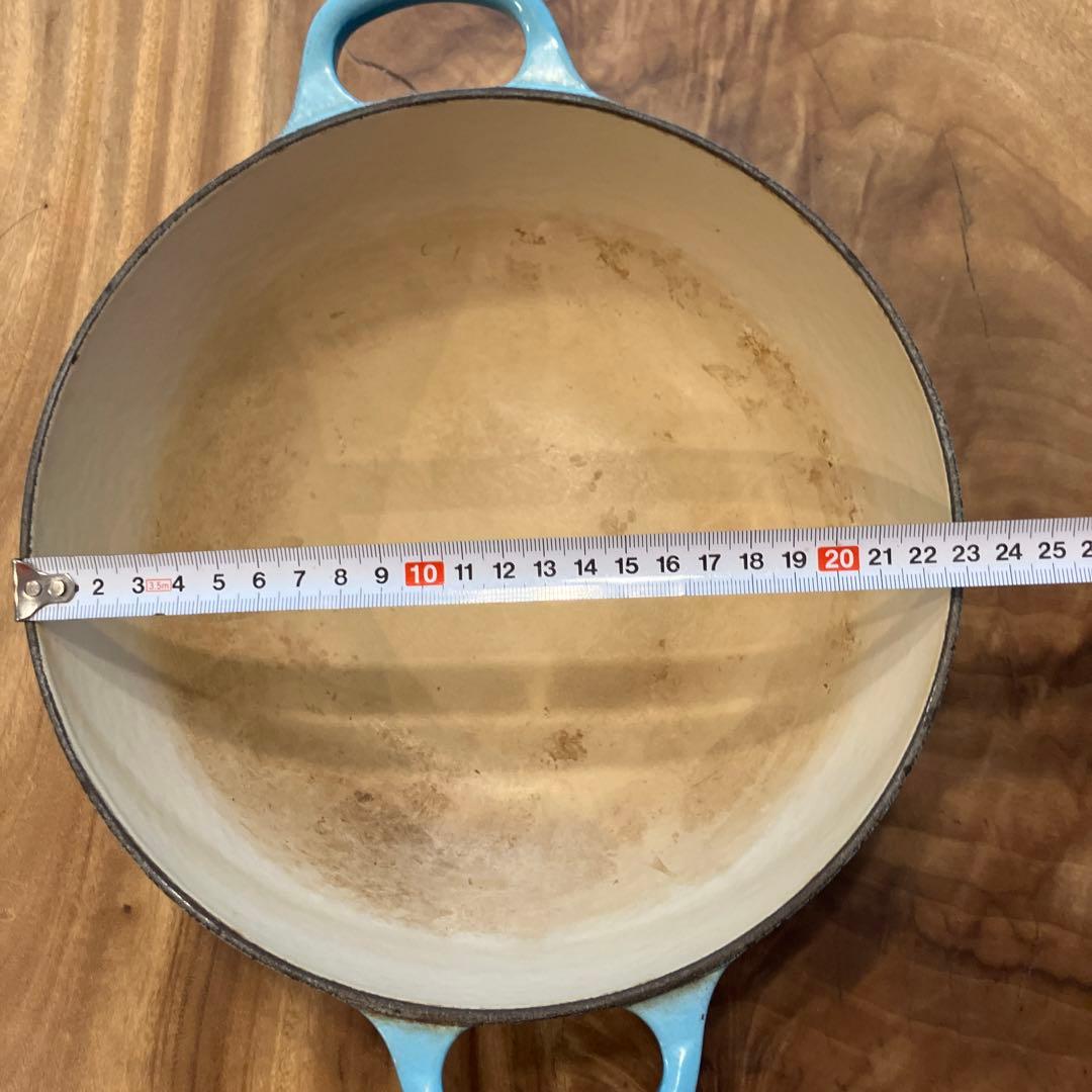 LE CREUSET 両手鍋　コバルトブルー22