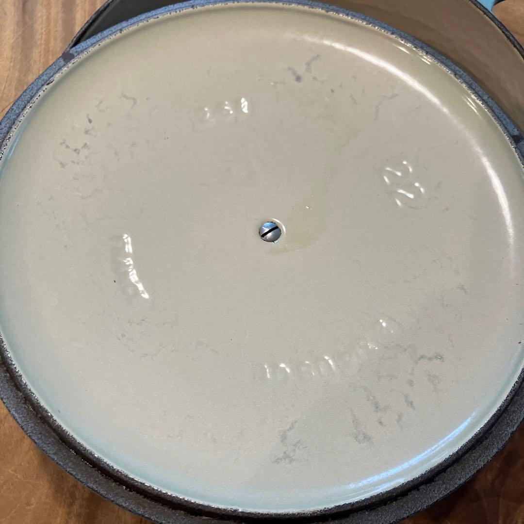 LE CREUSET 両手鍋　コバルトブルー22