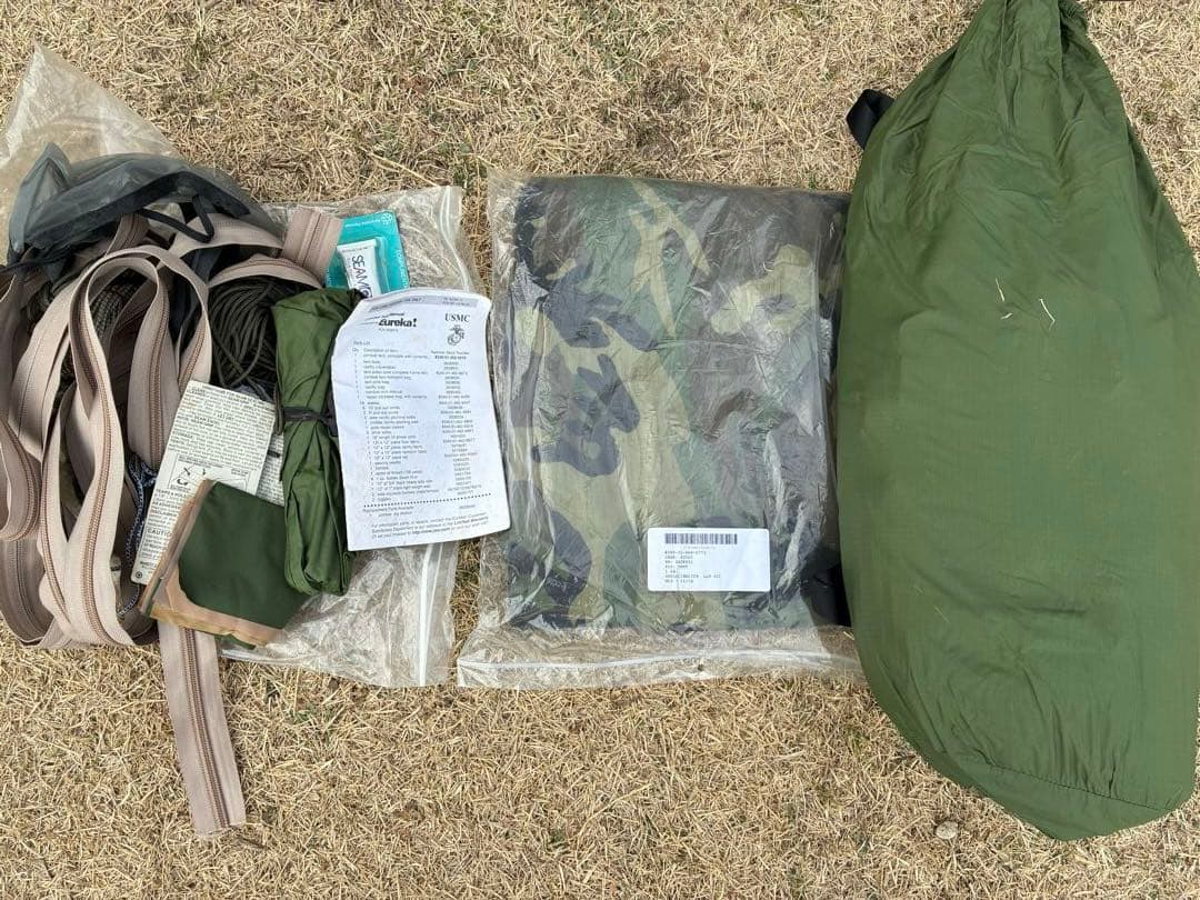 米軍　放出品 コンバットテント　アメリカ製　Eureka　ヨーレイカ　二人用