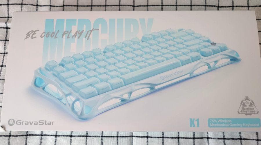 GravaStar Mercury K1 水色 US配列メカニカルキーボード