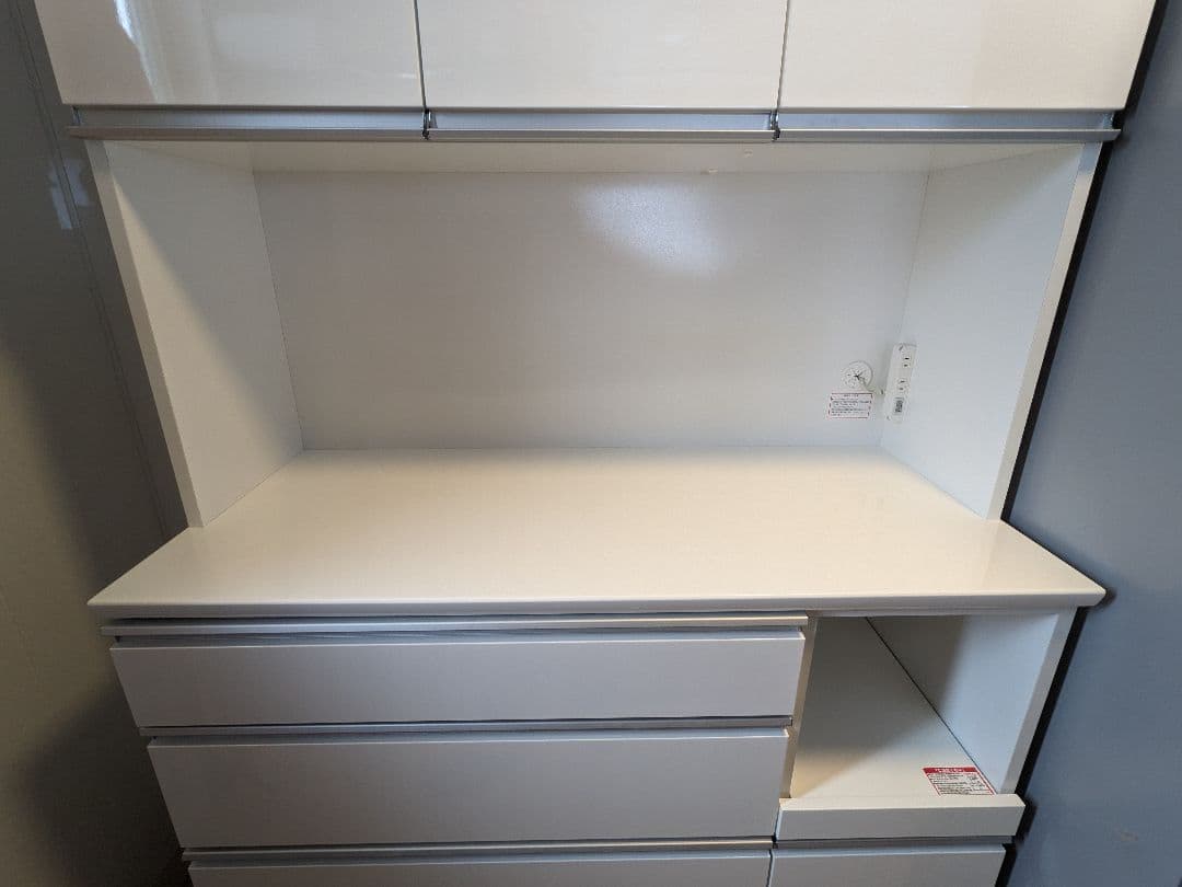 送料込【3/24-26発送】ニトリ　キッチンボード　レジューム　白　幅120cm