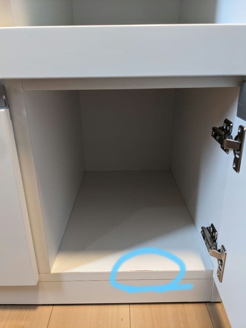 送料込【3/24-26発送】ニトリ　キッチンボード　レジューム　白　幅120cm