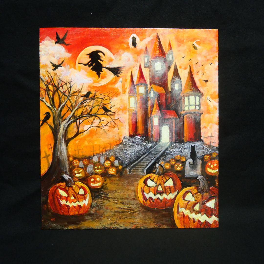 油絵 油彩 油彩画 絵 絵画 絵【ハロウィン】