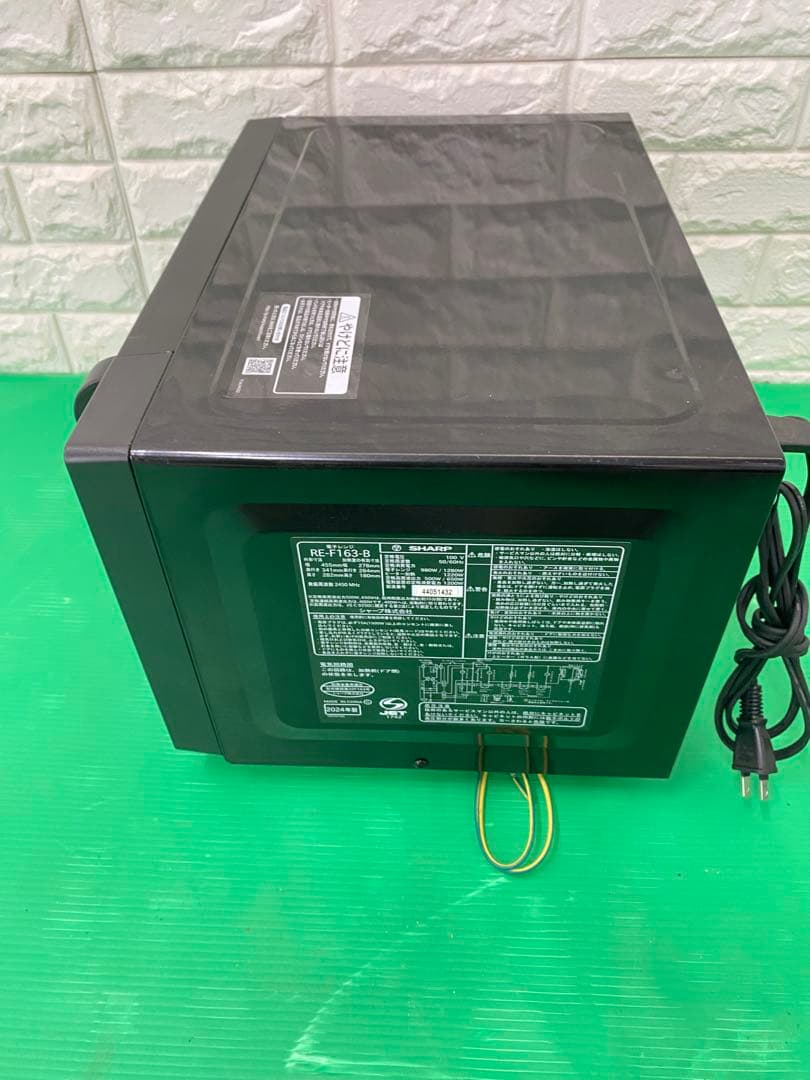 中古】RE-F163-B(ブラック) オーブンレンジ 16L フラット庫内