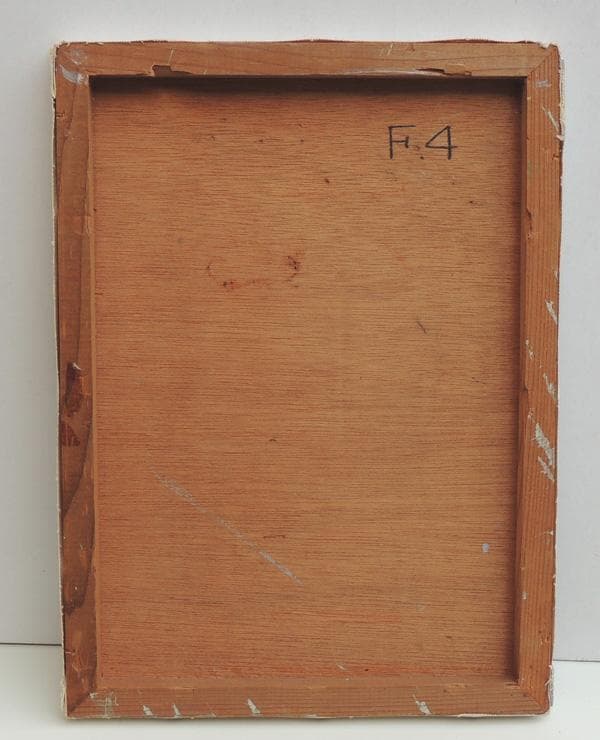 ● 角井 満夫 （かくい みつお）●【 樹 】油彩画４号　額装品