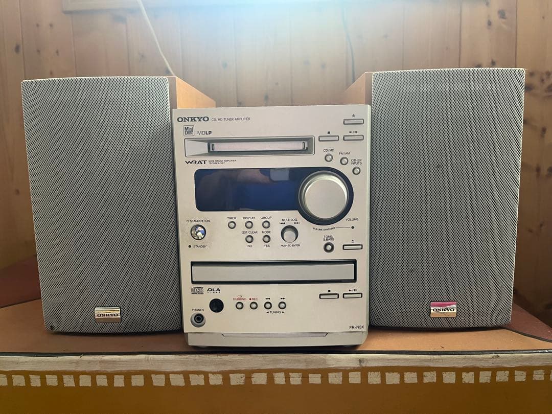 動作確認済 ONKYO CD/MDコンポ FR-N3X スピーカーD-N3X