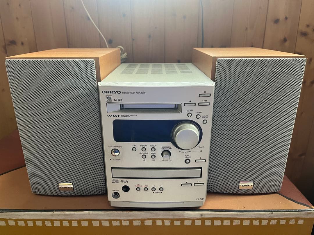 動作確認済 ONKYO CD/MDコンポ FR-N3X スピーカーD-N3X