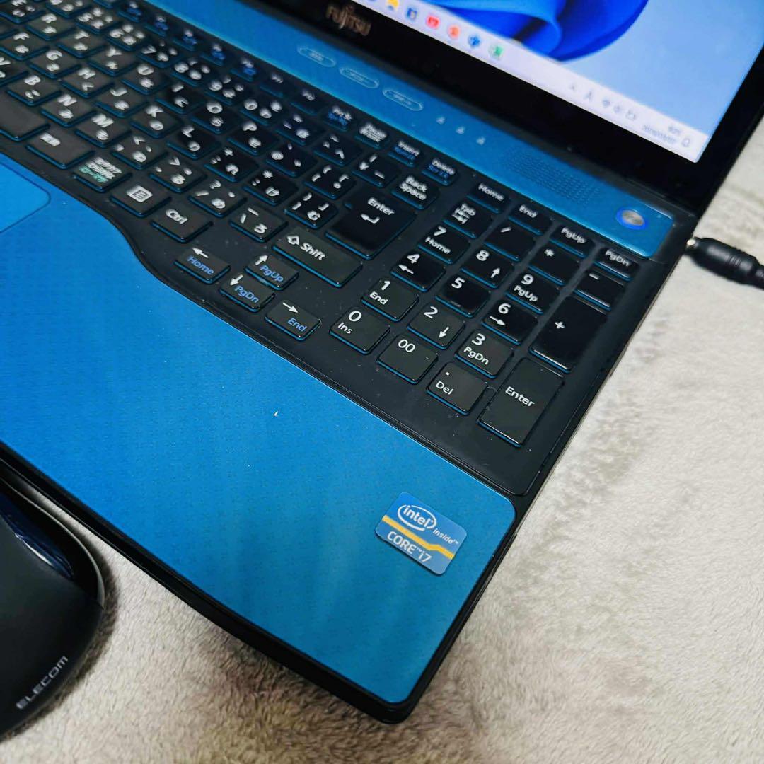 S312 Fujitsuノートパソコンi7メモリ8G高速SSD Window11