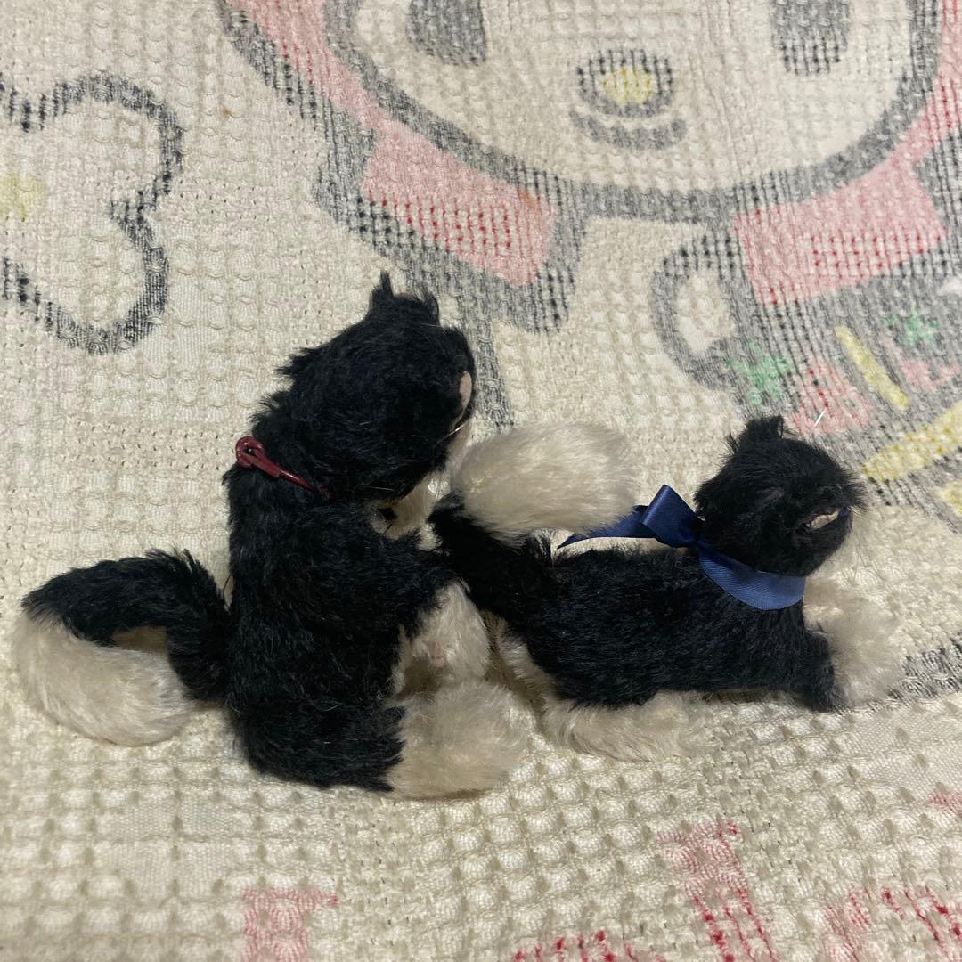 ハンドメイド　作家名不明　猫　2こセット　中古品　バラ売り不可