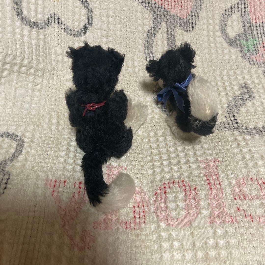 ハンドメイド　作家名不明　猫　2こセット　中古品　バラ売り不可