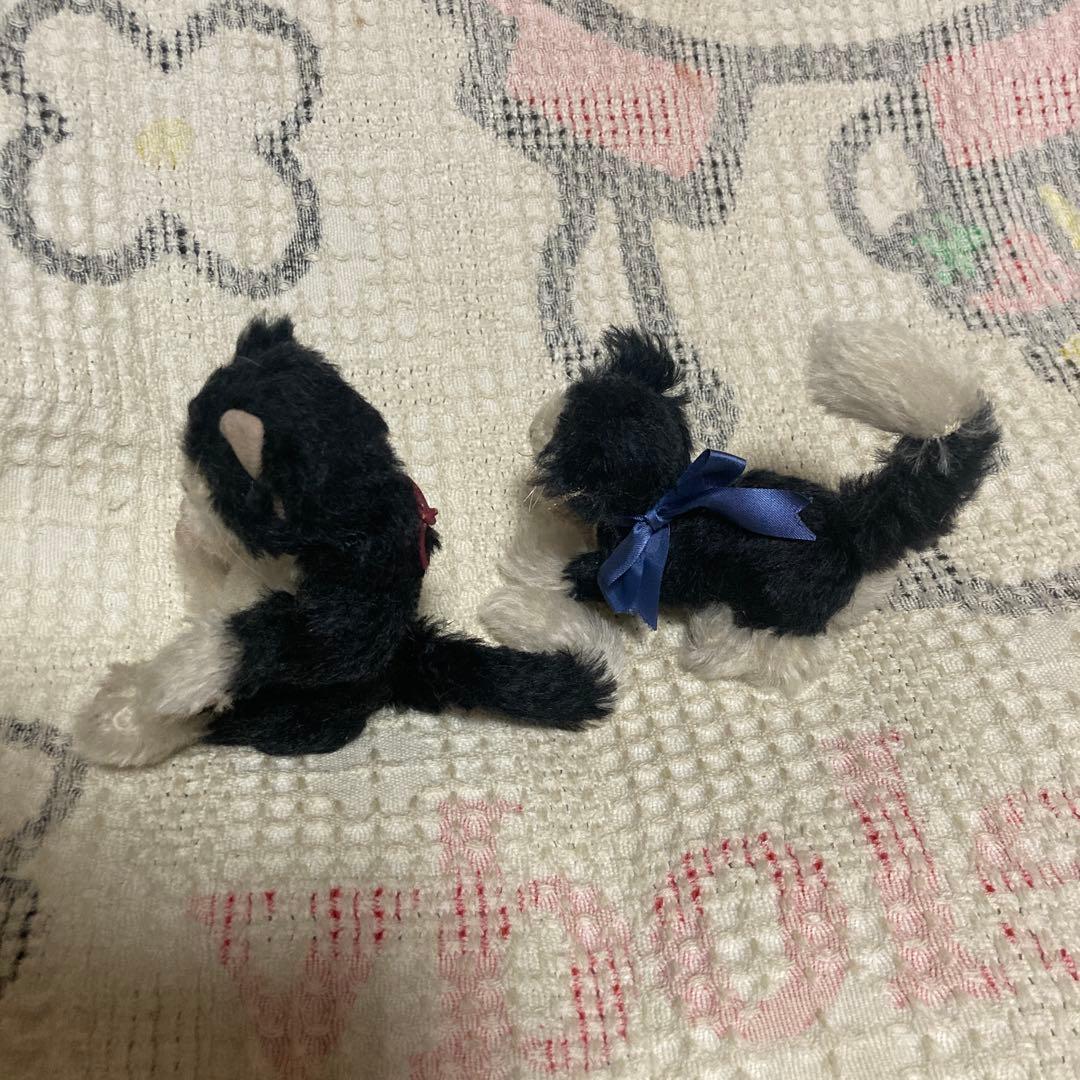 ハンドメイド　作家名不明　猫　2こセット　中古品　バラ売り不可