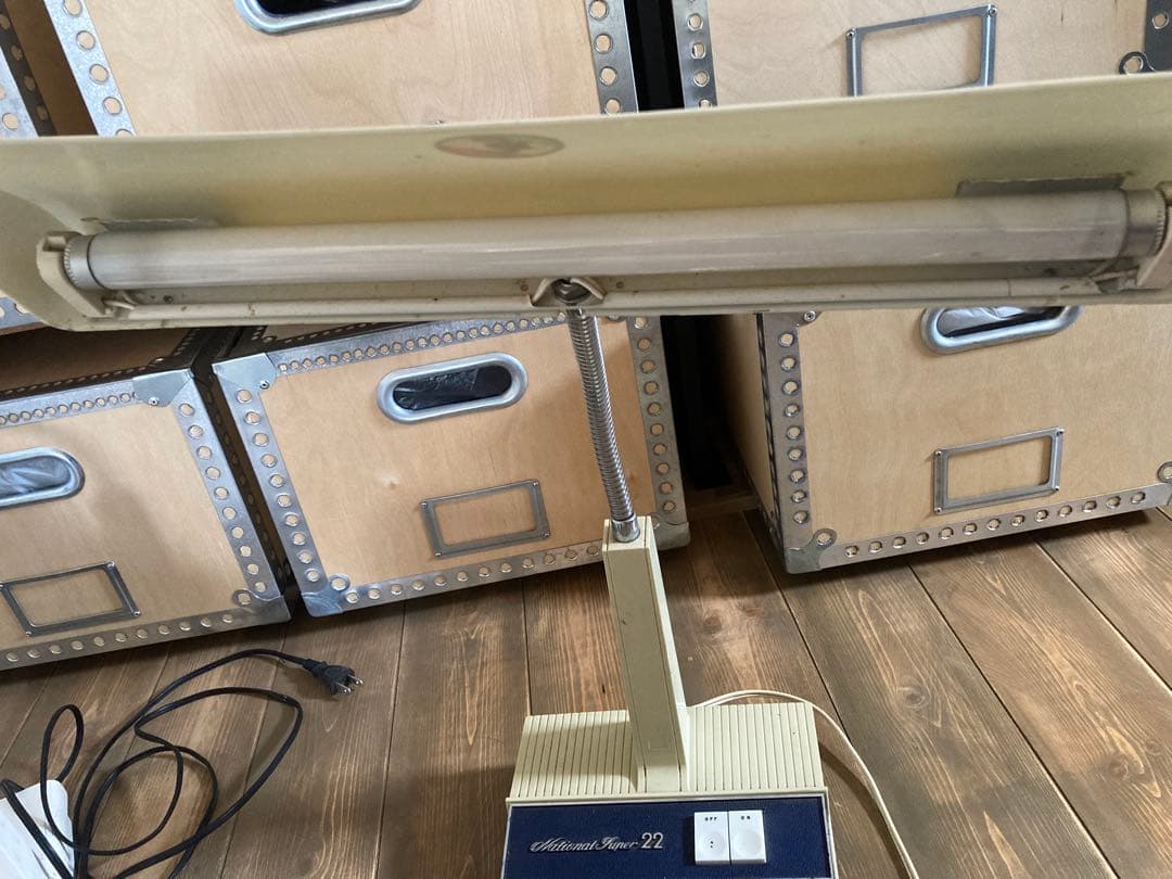 national super22 卓上スタンド2点レトロ年代物アンティーク