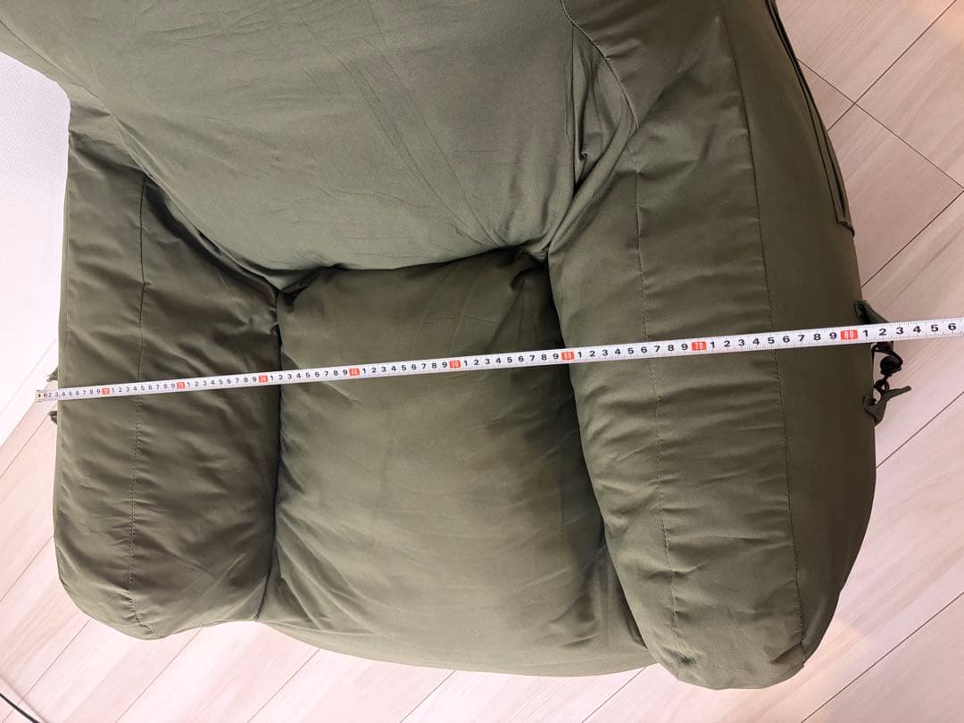 オリーブグリーン ビーンバッグソファ 1人掛け