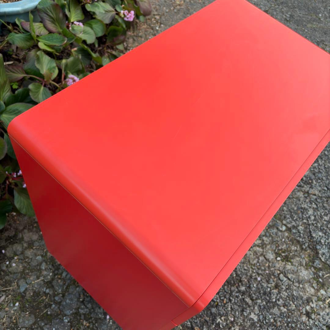 LEGNATEC レグナテック 4段 チェスト タンス レトロ ポップ レッド