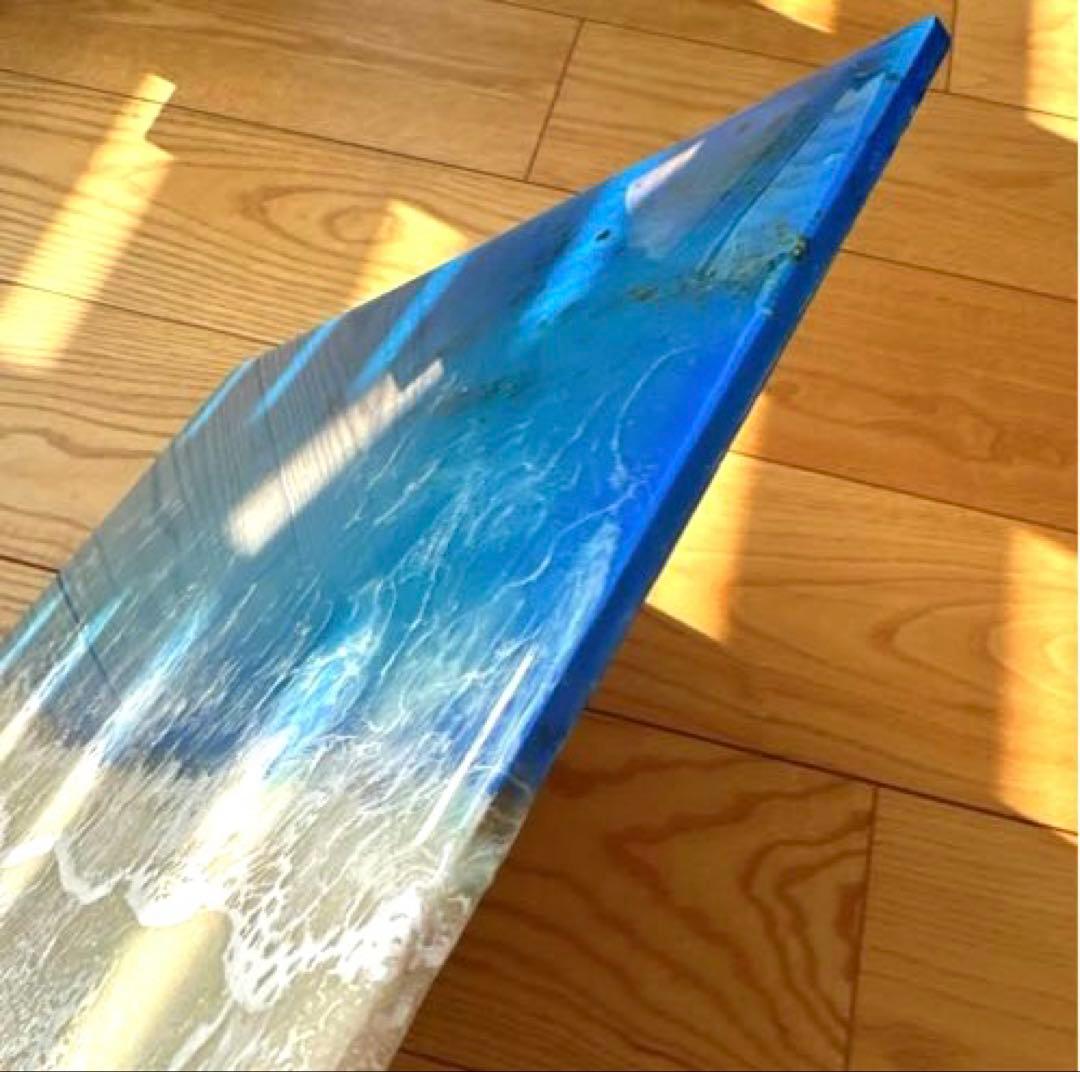 オーシャンアート　海アート　レジンアート　波　インテリア　おしゃれ　青