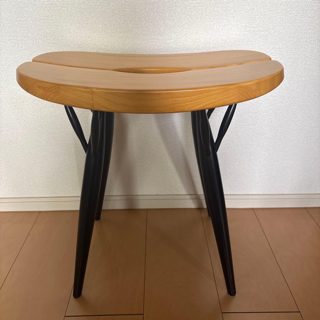 新品アルテック　ピルッカ　Pirkka Stool 44cm ハニー×ブラック