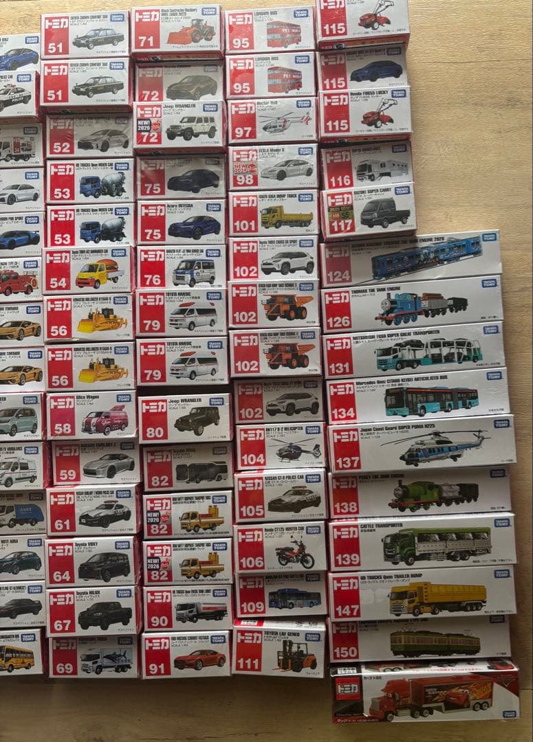 トミカ134台まとめ売り（カーズ、REBORN、プレミアム等含む）